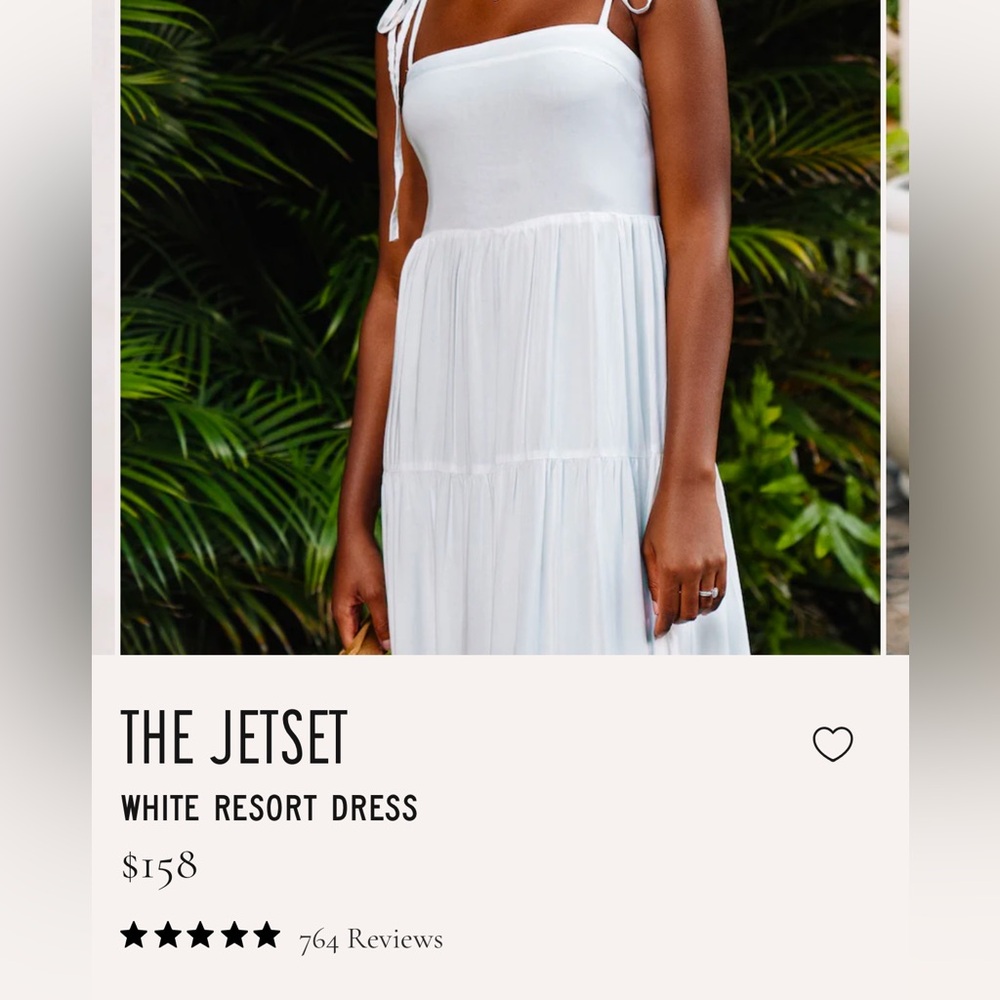 Like new! Kelly Flowers Jetset white Resort maxi dress. 🌴 worn once, size L - Picture 2 of 8